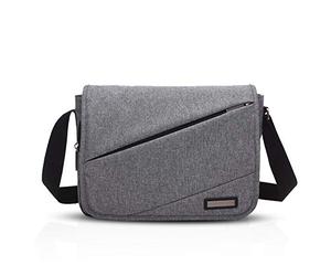 FANDARE Unisex Umhängetasche Schultertasche Crossbody Bag für 10.5 Zoll Laptop Kuriertasche Herren Damen Messenger Bag Laptoprucksäcke für Reise Schule Hochschule Arbeit Outdoor Schulranzen Grau