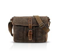 FANDARE Unisex Umhängetasche Segeltuch Schultertasche Damen Herren Lehrertasche Laptoptasche für 7.9 Zoll Notebook Kuriertasche Umschlagtasche Aktentasche Schule Freizeit Reise Business Messenger Bag