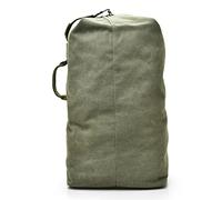 FANDARE Vintage Canvas Bucket Bag große Reisetasche für Damen & Herren Leichte Weekendbag mit Schulterriemen für Reisen Sport Arbeit Militärgrün A L