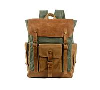 FANDARE Wanderrucksack Herren Reiserucksack Trekkingrucksäcke Damen Leinwand Tagesrucksäcke Reisen Wanderrucksack Outdoorrucksack Reiserucksack Daypacks für Wandern Radfahren Bergsteigen Grüner See