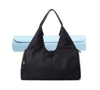 FANDARE Yogatasche Sporttasche Reisetasche Herren Damen Weekender mit Schuhfach Ryanair Handgepäck Tasche Weekender Bag Fitnesstasche Reisetasche Urlaubstasche für Yogamatten & Yoga-Zubehör Schwarz