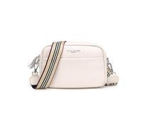 FANFUSUZI Crossbody Bag Damen Leder Breiter Gurt Handtasche Umhängetasche moderne taschen mit breitem wasserdichter und langlebiger,Weiß.