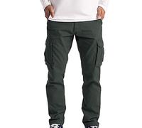 Fannyfuny Herren Cargohose mit Taschen Outdoor Cargo Hose Männer Sommer Unifarben Hose Combat Tactical Hose mit vielen Taschen Ranger Hose Arbeitshose Frachthose Men Pants Herrenhose Teen Jungen