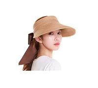 Fannyfuny Hut Damen Strohhut mit Schleife Unisex Visoren Faltbar Wanderhut Outdoor Casual Sport Sonnenblende Cap Atmungsaktiv Quick Dry Draussen Wasserdicht Löffel Hut Dschungel Buschhut Campinghut