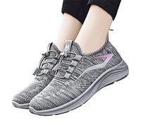 Fannyfuny Sneaker Damen Hellblau Wedges Keilabsatz Schuhe Sale Mesh Schutzschuhe Trainingsschuhe Walkingschuhe Straßenschuhe Plate Schuhe für Gehen Laufen Joggen Sports