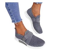 Fannyfuny Sneaker Ohne Schnürsenkel Damen rutschfeste Stoßdämpfende Athletische Schuhe Plateau Schutzschuhe Komfortabel Walkingschuhe Freizeitsportschuhe Plate Schuhe für Gehen Laufen Joggen Sports
