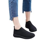 Fannyfuny Sommer Schuhe Für Damen Plateau Slip On Schuhe Mit Luftkissen Lässige Slip On Walkingschuhe Sportschuhe Halbschuhe Plate Schuhe Freizeit Leichte Cushion Für Walking Sport Trekking