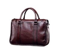 FANSENG 14-Zoll-Herren-Totes Aktentaschen Computertaschen Umhängetaschen Messenger Bags Handtaschen aus echtem Leder Laptoptaschen(Brown)