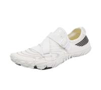 FANSU Aqua Schuhe Herren Damen, Strandschuhe Schnelltrocknend Aquaschuhe Unisex GR 35-46 rutschfest Wasserschuhe Schwimmschuhe Sommer Atmungsaktive Badeschuhe Surfschuhe (Weiß B,37)