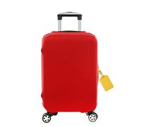 FANSU Elastisch Kofferhülle Kofferschutzhülle, Mode Einfarbig Design für 18 bis 32 Zoll Reisekoffer Schutzhülle Waschbar Reisekoffer Gepäck Cover mit Reißverschluss (Rot,XL(28-29 Zoll))