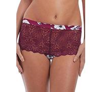 Fantasie Damen Olivia Floral and Lace Cranberry Shorty Slip, Black Cherry, X-Small