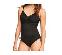 Fantasie Ottawa Underwire Twist Front Swimsuit with Adjustable Legs in Black (FS6360) *Sizes D-GG*