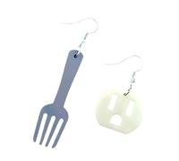 Fantasievolle, nicht übereinstimmende Ohrringe, Kochwerkzeug Thema, Polyacrylat, dünne Pfosten für Frauen, Damen, Event Geschenk, kreative Geschenk Ohrringe