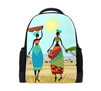 Fantasio Rucksack-Charms, afrikanische Frauen im Berg, Landschaft, Schultasche
