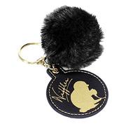 Fantastic Beasts Schlüsselanhänger Niffler Bedruckt mit goldenem Ring und weichem Puschel/Bommel