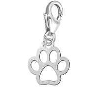 FANTASTIC NAILS COSMETIC COLLECTIONS Damen Charm Anhänger aus 925 Sterling Silber Karabiner Pfote für Armband Kette