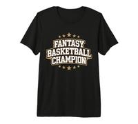 Fantasy Basketball Champion Proud Champ Sports Spieler Gewinner Premium T-Shirt