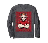 Fantasy Football Commissioner Goat Basketball King Soccer Langarmshirt
