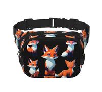 Fantasy Fox bedruckte multifunktionale Hüfttasche, Unisex, trendige Kuriertasche, Reise-Sport-Aufbewahrungstasche
