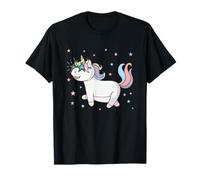 Fantasy Pferd Einhorn mit Stern Brille T-Shirt