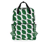 FANTAZIO Rucksack mit grünen Blättern