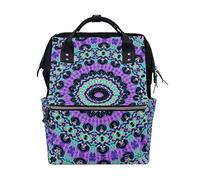 FANTAZIO Rucksäcke abstrakte Kunst, bunt, Blumenmuster