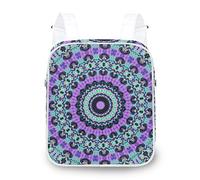 FANTAZIO Rucksäcke abstrakte Kunst, Bunte Blumen-Schultertasche Schultasche