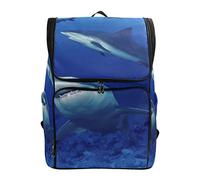 FANTAZIO Unterwasserwelt Haien Laptop Outdoor Rucksack Reise Wandern Camping Rucksack Rucksack Rucksack Casual Groß College Schule Daypack