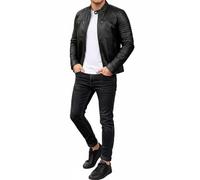 FAPA Lederjacken (Schwarz, 2XL)