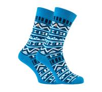 Farah - 2 Paar Herren Funky Vintage gemustert bunte dicke Baumwolle Crew Socken - FVS008COB EU 39 - 45