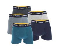 Farah - "Darrick" Boxershorts für Herren (5er-Pack) (Marine/Grau) 2XL
