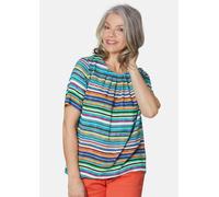 Farbbrillante Druckbluse mit liebevollen Details bunt 19