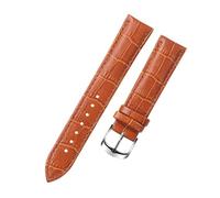 Farbe Lederarmband 8mm - 20mm Herren Damen Uhrenarmband Uhrenersatz Zubehör + Werkzeug, 17mm