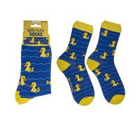 Farbenfrohe Socken - Bade-Ente - Größe 42-46 - 70% Baumwolle, 25% Polyester, 5% Elasthan