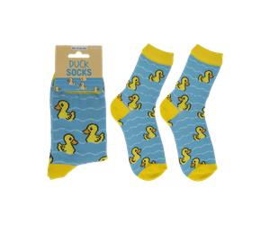 Farbenfrohe Socken Badeente, Größe 36-42