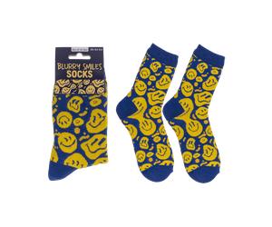 Farbenfrohe Socken Blurry Smiles, Größe 36-42