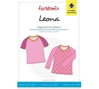 Farbenmix Leona Schnittmuster (Papierschnittmuster für die Größen 34/36-46/48) Damen-Raglanshirt zum selber Nähen
