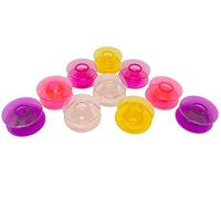 ZickZackNaehmaschine Farbige Bunte Kunststoff Spulen für Pfaff Expression 2,0 3,0 3,5 4,0 4,2 Nähmaschinen 10 St.