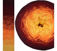 Farbverlaufsgarn 1001 Nacht 4 oder 3 Fach Bobbel Wolle häkeln stricken strickgarn (1001 Nacht - Chianti außen, 3Fach - 400g/2000m)