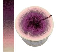 Farbverlaufsgarn 4 oder 3 Fach Bobbel Wolle häkeln stricken strickgarn Verlaufsgarn (Zaubertropfen - Creme außen, 3fach - 200g/1000m)