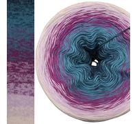 Farbverlaufsgarn 5, 4 oder 3 Fach Bobbel Wolle häkeln stricken strickgarn Verlaufsgarn (Summer in the City - Muschel außen, 4fach - 300g /1140m)