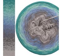 Farbverlaufsgarn 5, 4 oder 3 Fach Bobbel Wolle häkeln stricken strickgarn Verlaufsgarn (Windspiel - Opal außen, 4fach - 300g /1140m)