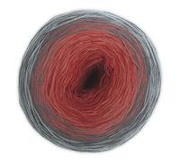 Farbverlaufsgarn Bobbel 4-fädig 1000m, Woolly Hugs Bobbel Cotton XXL color 609, zum Stricken oder Häkeln, 250g