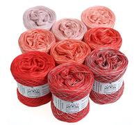 Farbverlaufsgarn Bobbel Candy Box 4Fädig Pfirsichsorbet XL Box - Gesamt 3800m/1000g - 4Fach