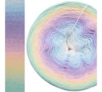 Farbverlaufsgarn Märchenbraut 4 oder 3 Fach Bobbel Wolle häkeln stricken strickgarn (Pistazie außen, 4fach - 400g /1520m)