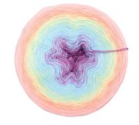 Farbverlaufsgarn Regenbogenreise 4 oder 3 Fach Bobbel Wolle häkeln stricken strickgarn (Regenbogenreise - Rose außen, 3Fach - 400g/2000m)