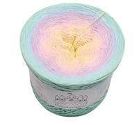 Farbverlaufsgarn Schlaraffenland 4 oder 3 fädig Bobbel Wolle häkeln stricken (Schlaraffenland - Pistazie außen, 3 Fach - 200g/1000m)