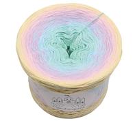 Farbverlaufsgarn Schlaraffenland 4 oder 3 fädig Bobbel Wolle häkeln stricken (Schlaraffenland - Vanille außen, 4 Fach - 400g/1520m)