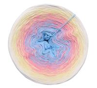 Farbverlaufsgarn Träumerle 4 oder 3 Fach Bobbel Wolle häkeln stricken strickgarn (Träumerle - Weiß außen, 3Fach - 300g/1500m)