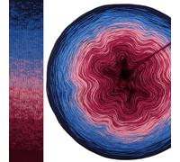 Farbverlaufsgarn Traumfänger 4 oder 3 Fach Bobbel Wolle häkeln stricken strickgarn (Traumfänger - Royal außen, 3fach - 100g/500m)